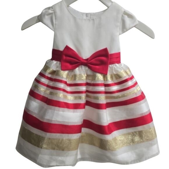Red/White/Gold Dress - Picture 1 of 4